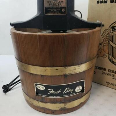 RCW Frost King Ice Cream Freezer/Maker - Used, Rusting on Drum