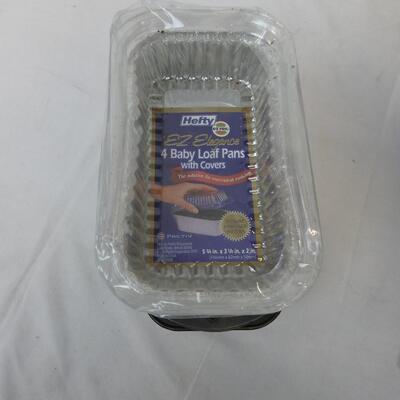 Baby Loaf Pans, 2 Bundt Pans, Griddle, 8 Inch Pan