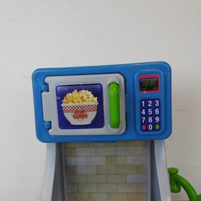 My First Cookin' Kitchen 30 Inch Tall Machine Set, Microwave, Sink and StoveTop