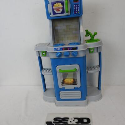 My First Cookin' Kitchen 30 Inch Tall Machine Set, Microwave, Sink and StoveTop