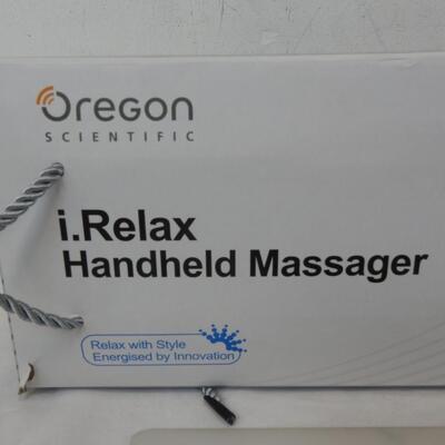 i.Relax Handheld Massager, Oregon Scientific, Works Well, 6 Attachments