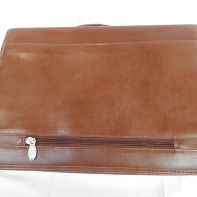 McKlein Leather Handbag, 3 Inside Pockets, Handle and Strap, No Key for Lock