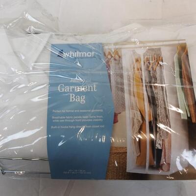 Whitmor Jumbo Garment Bag, used 20" x 19" x 54"