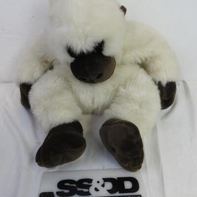 White Gorilla Stuffed Animal, About 30" Tall