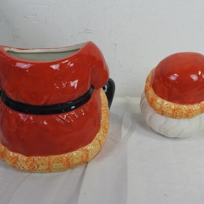 Ceramic Santa Cookie Jar, In Box, Good Condition