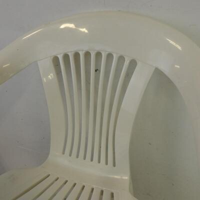 White Plastic Lawn Chair