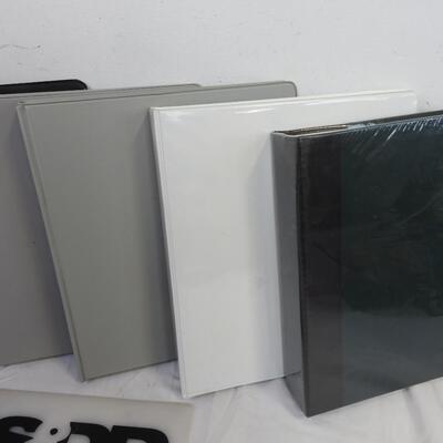 9 pc Office, Folders, Metal Organizing Box