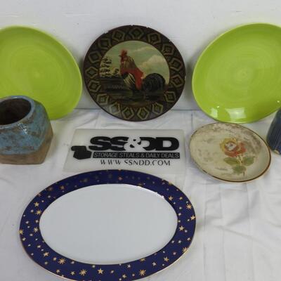 7 pc Stoneware/Ceramics, Galaxy Fine Porcelain Platter