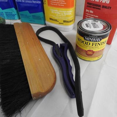 8 pc Household, Wood Finish, Plaster of Paris, Brush