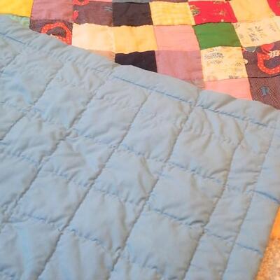 Lot #111  Vintage Cotton Handsewn Quilt