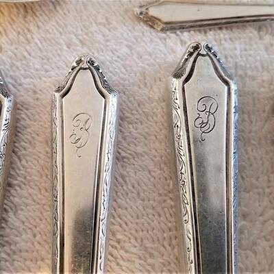 Lot #116  Set of Vintage Sterling Flatware - Initial "B"
