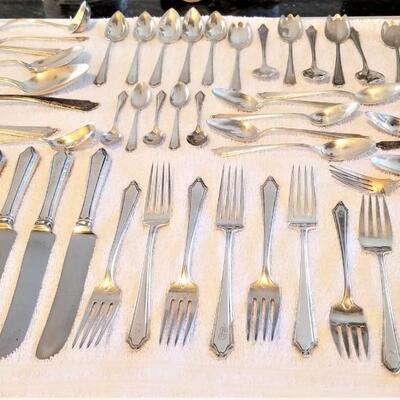 Lot #116  Set of Vintage Sterling Flatware - Initial "B"