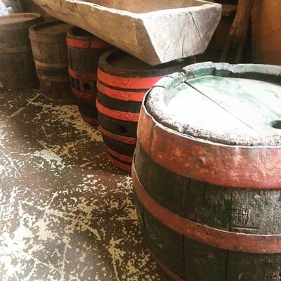 Vintage Whiskey Barrels