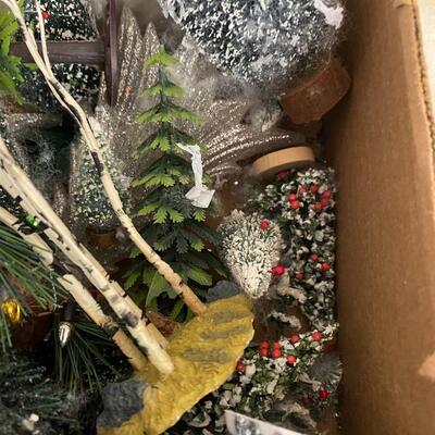 Vintage Bottle Brush Christmas Trees