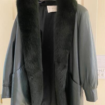 Three Fur and Leather Ladies Coats with Fur & Mink Hat