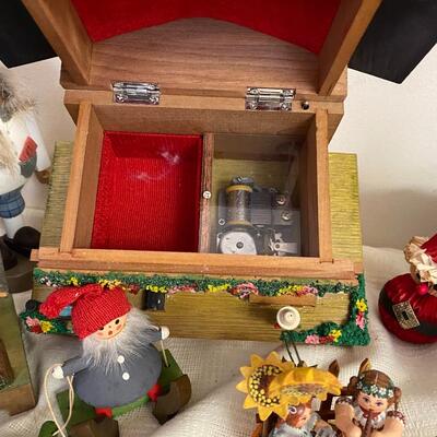 German Music Boxes and Vintage Christmas Items