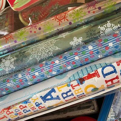 Vintage Christmas Tins and Wrapping Paper