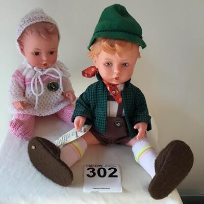 Lot 2 Hummel Dolls Hansel & Hummel Baby