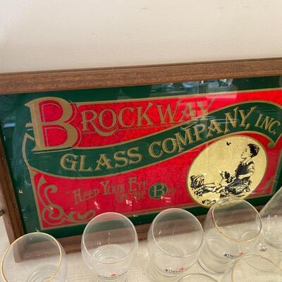 Heineken Beer Glasses and Bar Tray