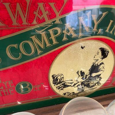 Heineken Beer Glasses and Bar Tray