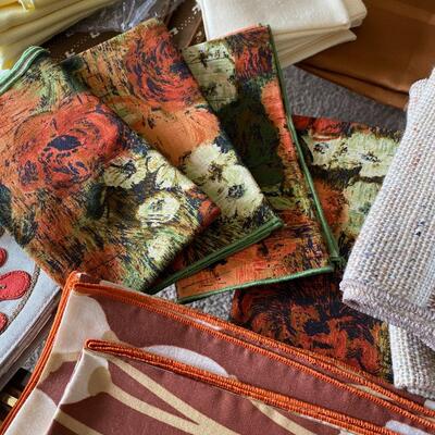 Vintage Linens Fall Autumn Colors