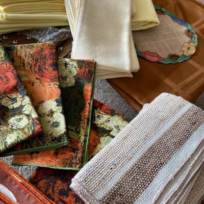 Vintage Linens Fall Autumn Colors