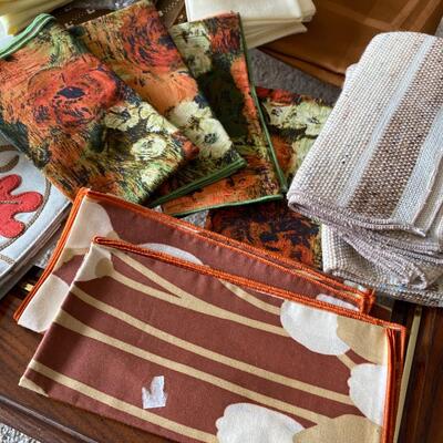 Vintage Linens Fall Autumn Colors