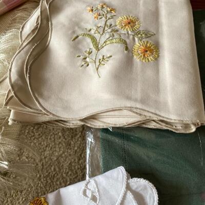 Vintage Linens Embroidered