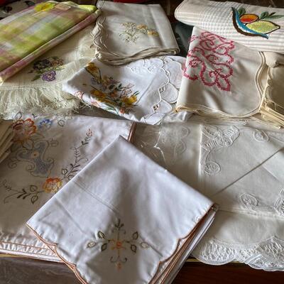 Vintage Linens Embroidered