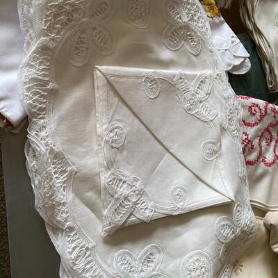Vintage Linens Embroidered