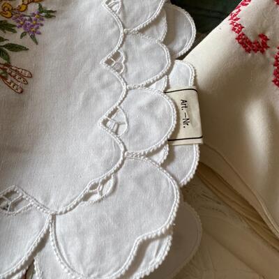 Vintage Linens Embroidered