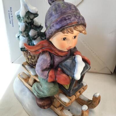Lot 2 Hummels Ride Into Christmas & School Boy