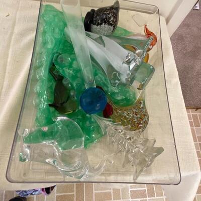 Blown Glass Figurines .
