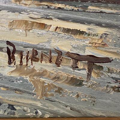 Impressionist Oil on Canvas of Parisian Street Signed Burnett