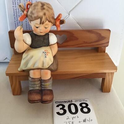 Lot 2 Hummels Nimble Fingers & Merry Wanderer
