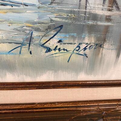 Oil on canvas signed A Simpson