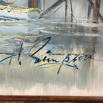 Oil on canvas signed A Simpson
