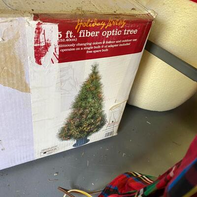 BiG Assortment of Christmas Decorations with Fiberoptic Christmas Tree