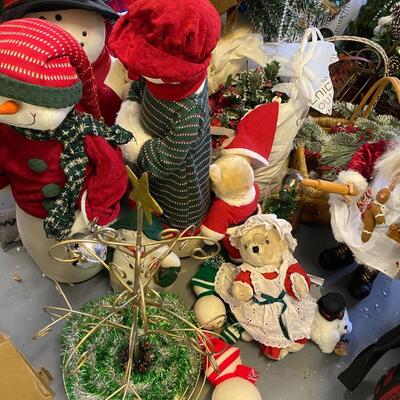 BiG Assortment of Christmas Decorations with Fiberoptic Christmas Tree