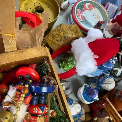 BiG Assortment of Christmas Decorations with Fiberoptic Christmas Tree