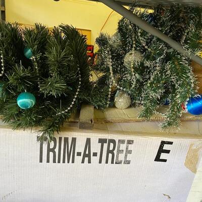 BiG Assortment of Christmas Decorations with Fiberoptic Christmas Tree