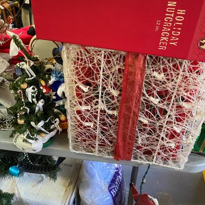 BiG Assortment of Christmas Decorations with Fiberoptic Christmas Tree