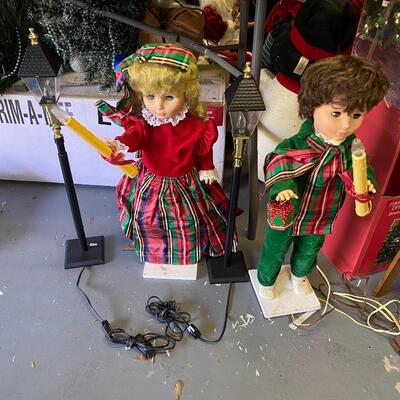BiG Assortment of Christmas Decorations with Fiberoptic Christmas Tree
