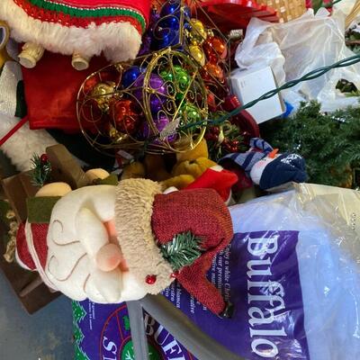 BiG Assortment of Christmas Decorations with Fiberoptic Christmas Tree
