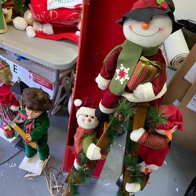 BiG Assortment of Christmas Decorations with Fiberoptic Christmas Tree