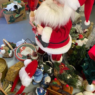 BiG Assortment of Christmas Decorations with Fiberoptic Christmas Tree