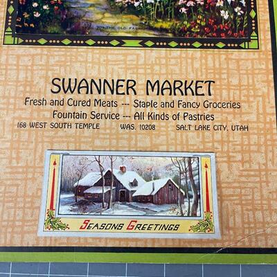 Antique Calendar Swanner Market SLC UT 