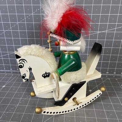 Musical Toy Soldier Smoker Rocking Horse- UNIQUE 