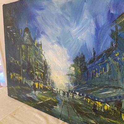 Oil on Canvas Painting Signed Laurenceau