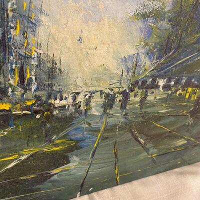 Oil on Canvas Painting Signed Laurenceau